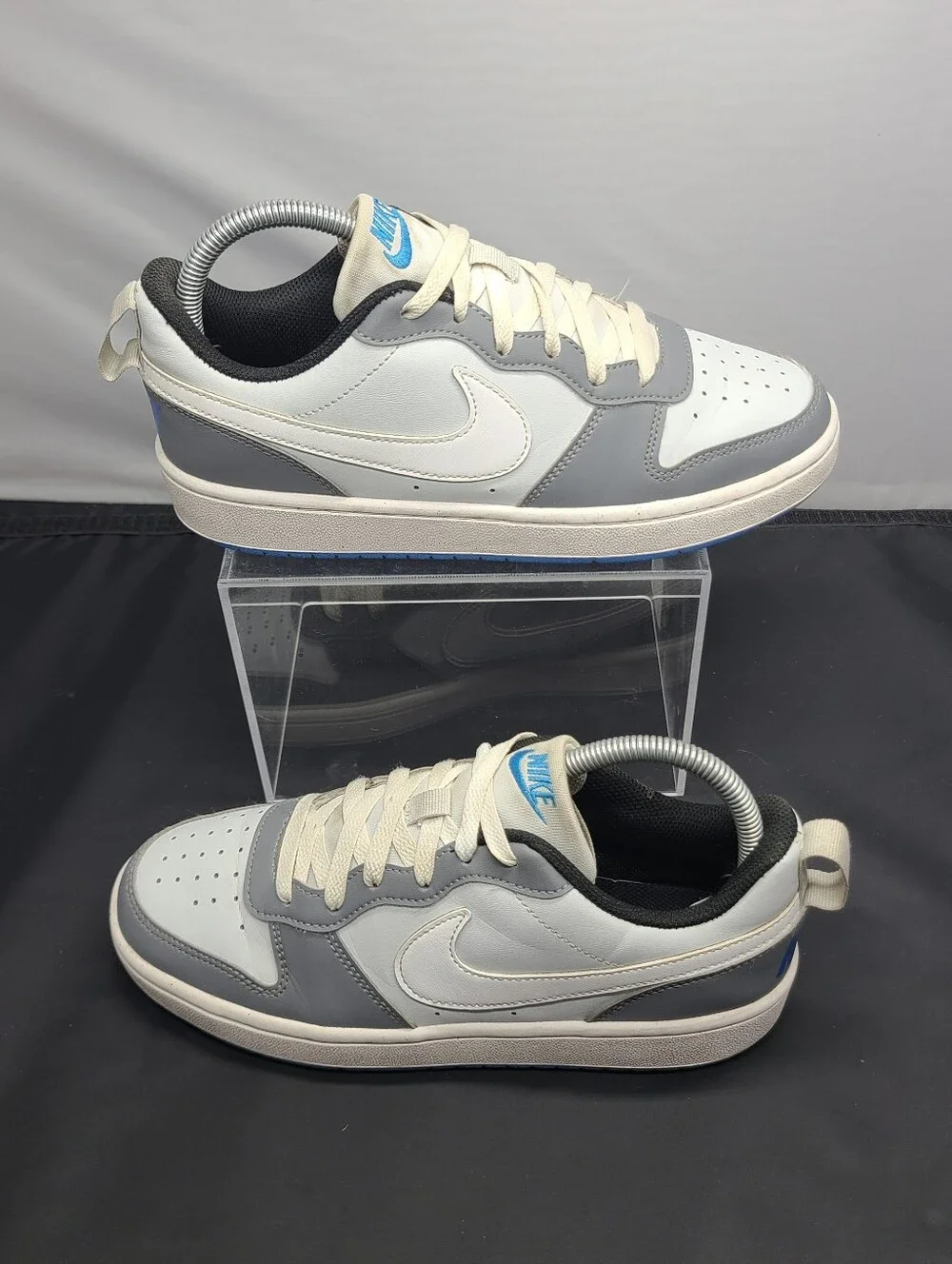 Nike Court Borough Low Recraft 'Platinum Cool Grey Photo Blue' Kids Size 6Y